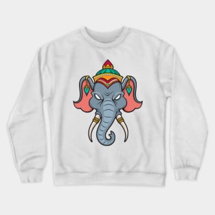 Indian elephant Crewneck Sweatshirt